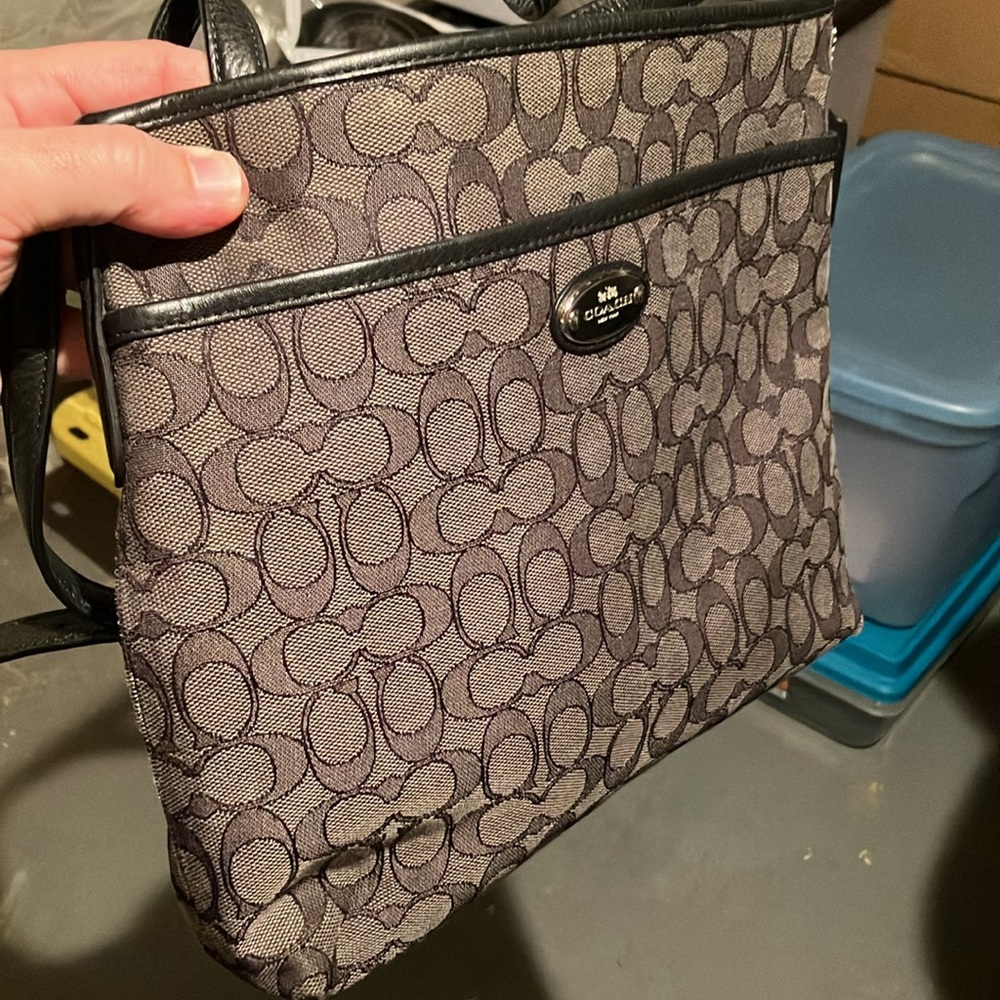Black/Gray Coach Bag